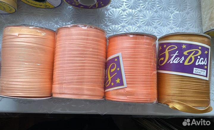 Косая бейка атласная