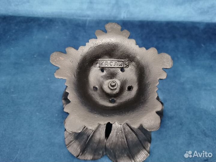 Ваза конфетница цветок чугун Касли СССР