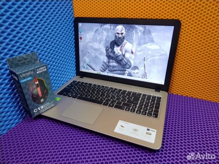 Игровой ноутбук Asus 4ядра/2аидеокарты/4gb