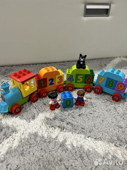 Lego duplo поезд с цифрами 10847