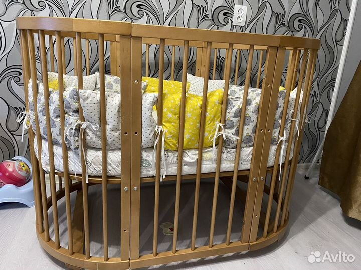 Кроватка круглая овальная