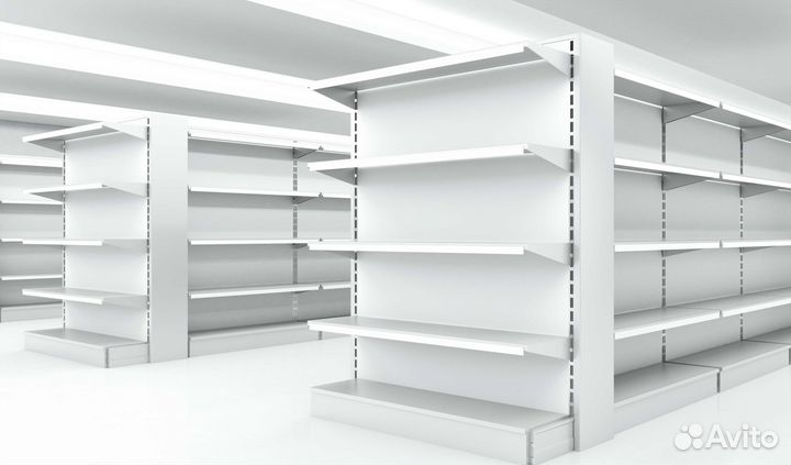 Стеллаж белый в наличии