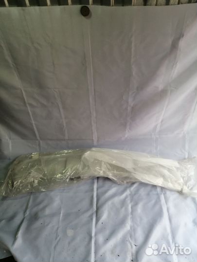 Накладка заднего бампера серебро