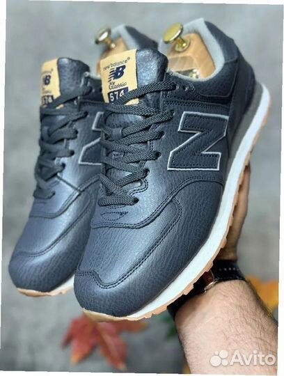 Кроссовки New Balance мужские кожаные