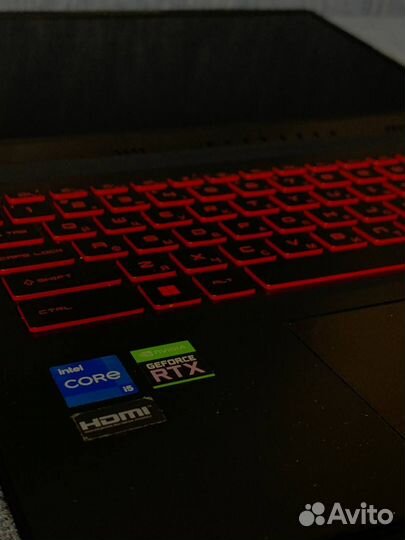 Мегаигровой ноутбук rtx3060 12 потоков i5