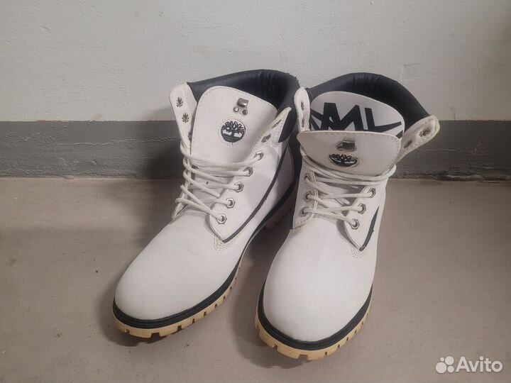 Ботинки timberland белые 43 44