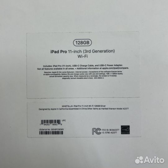 Apple iPad Pro 11 Wi-Fi 128Gb