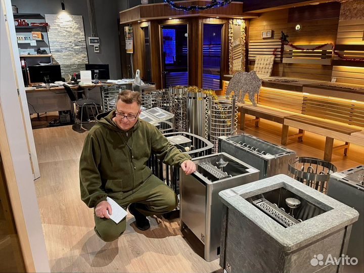 Печь для сауны с монтажом