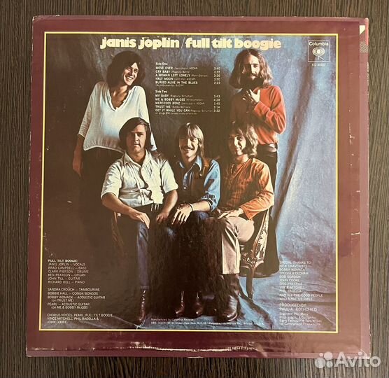 Janis Joplin-Pearl-USA-виниловая пластинка