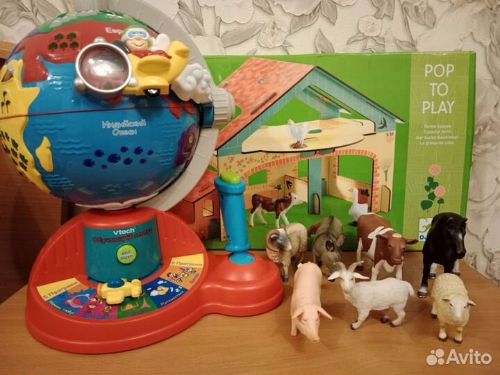 Глобус vtech, ферма с животными