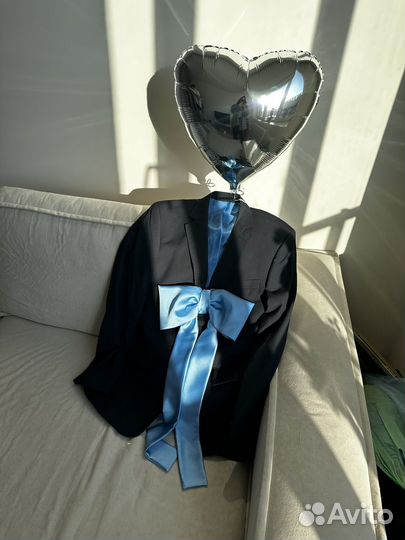 Дизайнерский пиджак с декором ручной работы