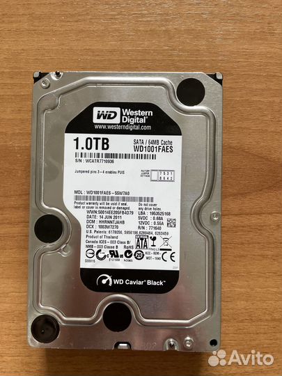 Жесткий диск Western Digital WD 1Tb 7200 SATA
