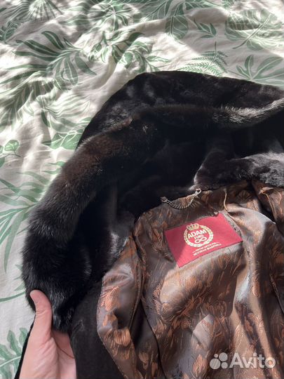 Шуба цигейковая черная