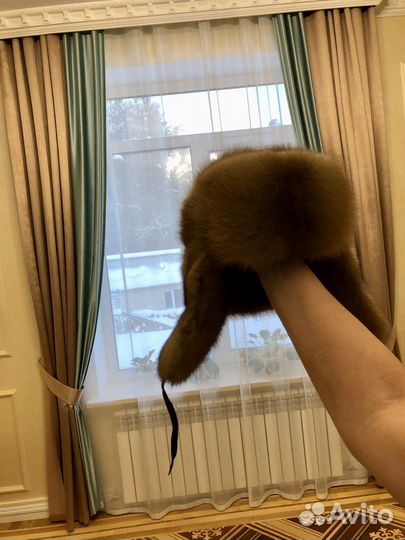 Шапка мужская из меха соболя