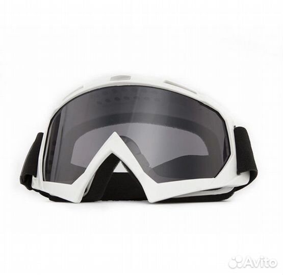 Очки маска горнолыжная uv400 темно серая линза