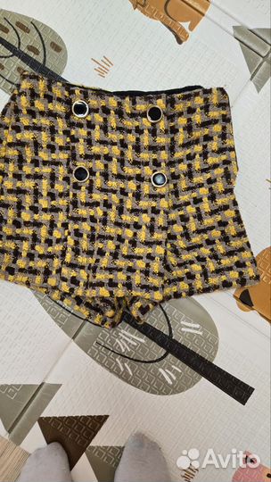 Шорты из твида Zara 42
