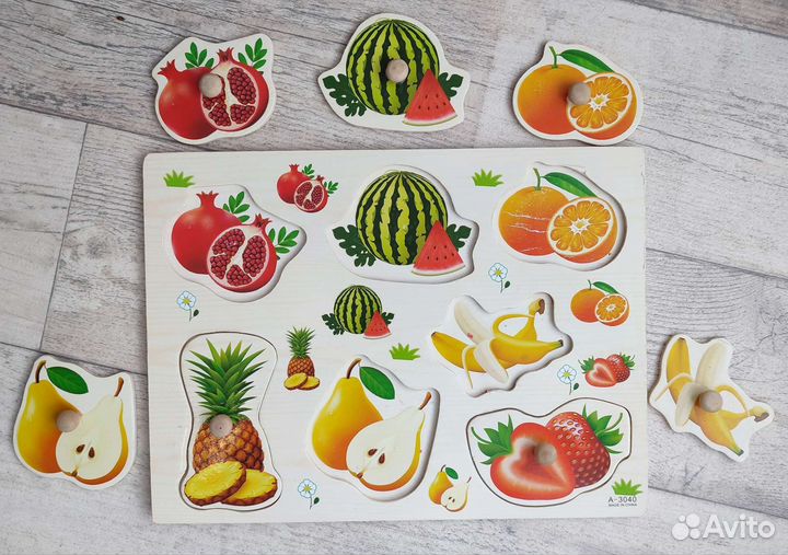 Игрушки деревянные от года