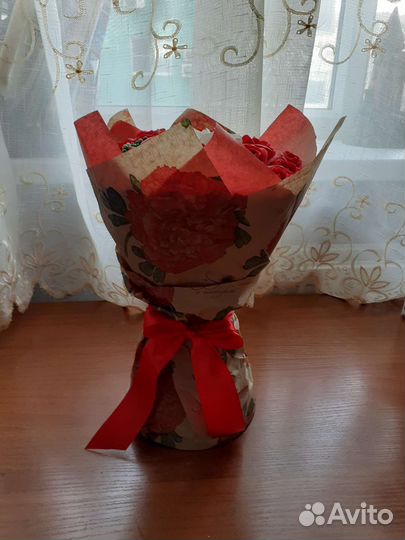 Букет из мыльных роз