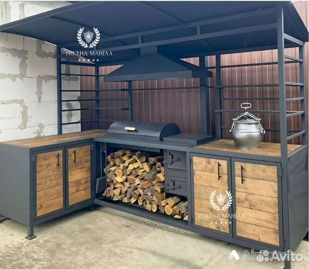 Мангал с крышей