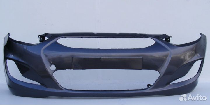 Бампер Хендай Солярис, цвет серый