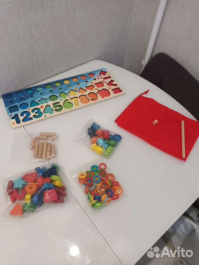 Логарифмическая доска,сортер,магнитная рыбалка