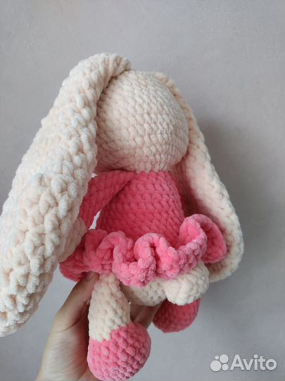 Мягкая игрушка зайка амигуруми на заказ