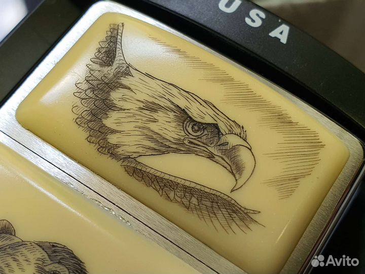 Зажигалка Zippo - Bear Eagle Wolf