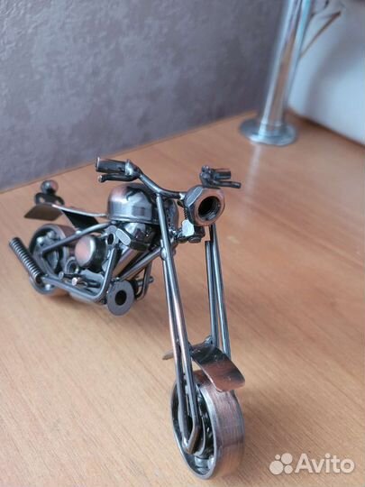 Мотоцикл металлический сувенир