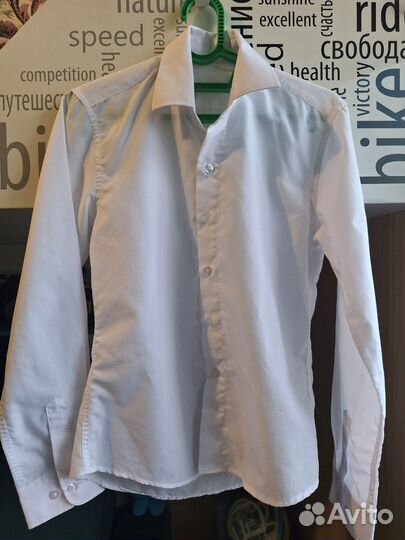 Рубашка белая 134-140