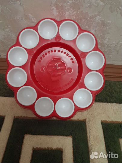 Блюдо пасхальное под кулич и яйца