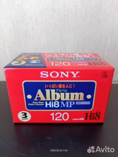 Видеокассеты sony hi8 album 120