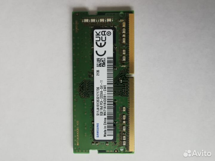 Комл-т 2 шт Модуль памяти 8 Gb SO-dimm dddr4-3200