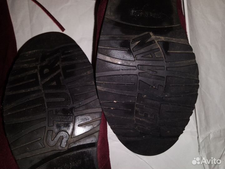 Stuart weitzman, ботфорты,велюр,37