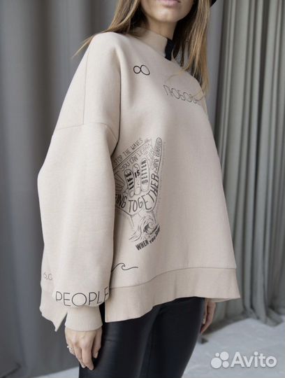 Толстовка женская утепленная