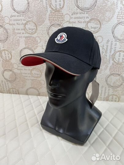 Бейсболка moncler чёрная