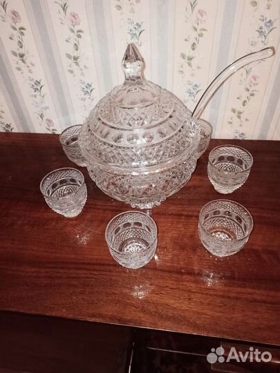 Крюшонница хрусталь