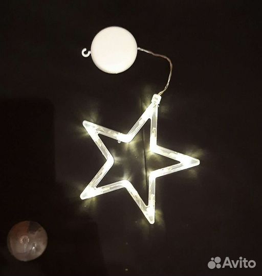 Светодиодные фигуры на подвесе, 12 см