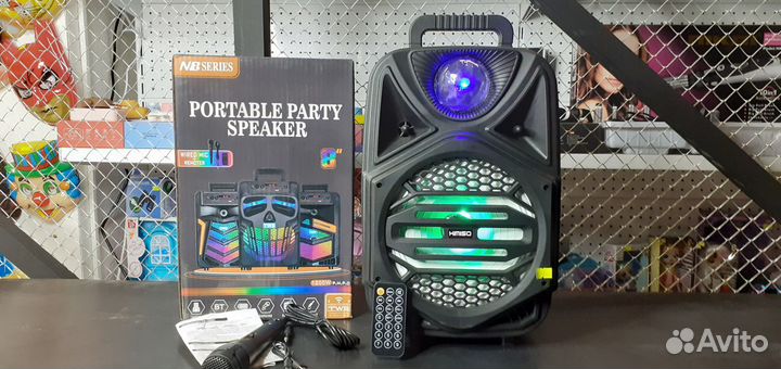 Портативная колонка Kimiso лазерная подсветка