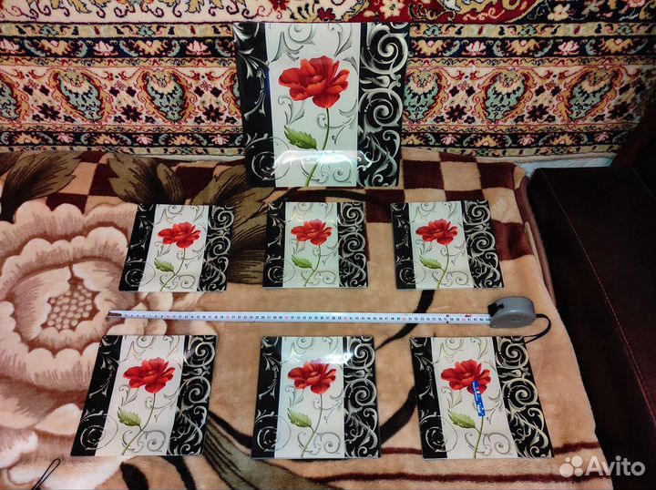 Набор тарелок для салата 7 предметов (новые)