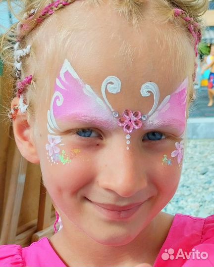 Аквагрим, блеск-тату