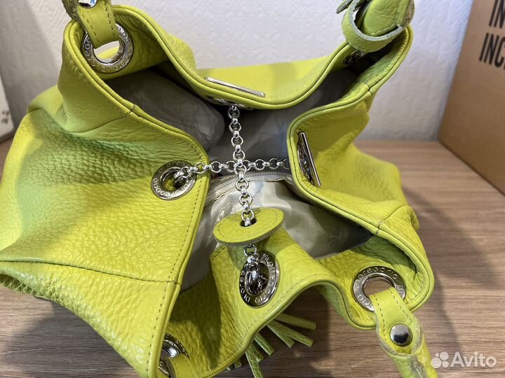 Сумка кожаная Di Gregorio DI010bwblu59 Италия