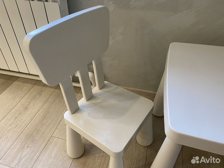 Детский стол и стул IKEA