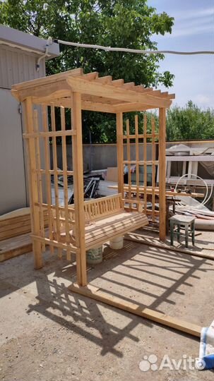 Беседка / пергола с качелями