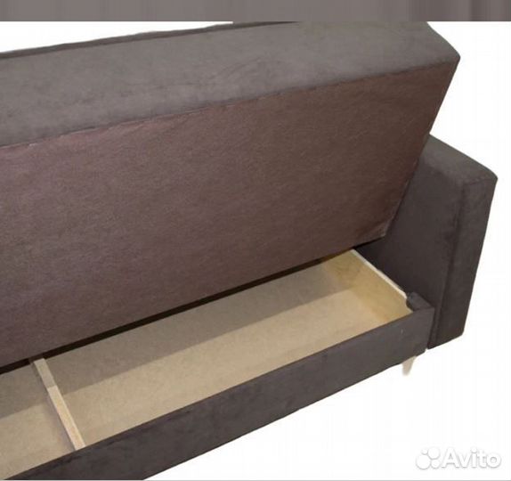 Диван-книжка коричневый. Диван новый