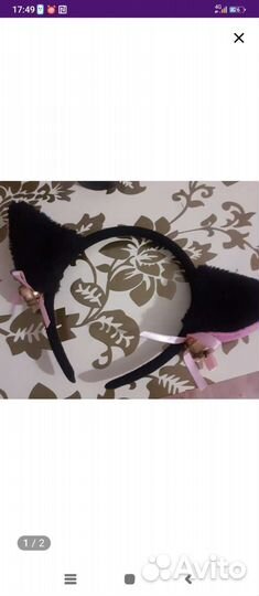 Ушки кота,с колокольчиками на ободке