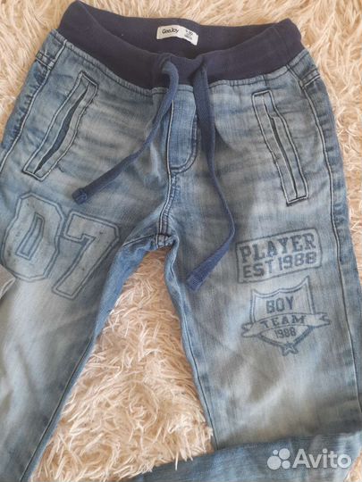 Джинсовый костюм на мальчика 128-134