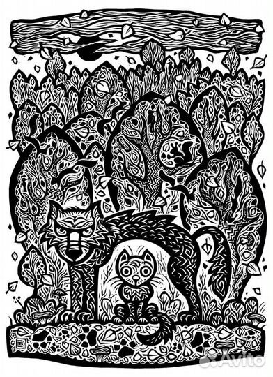 Линогравюры Дениса Булавинцева