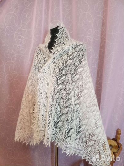 Палантин пуховый шарф