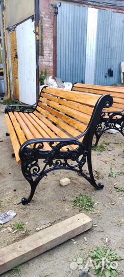 Скамейка на дачный участок/чугун