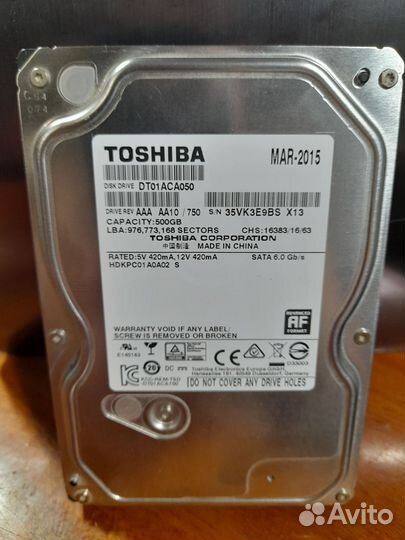 Seagate barracuda 1 тб, SATA, 3.5